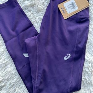 New ASICS women Purple Leggings size XS